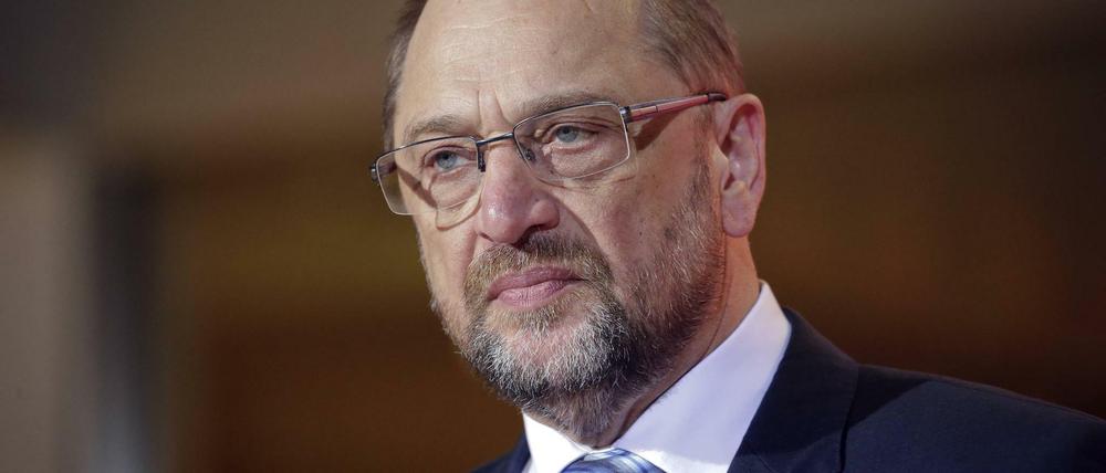 Etwas grimmig: Martin Schulz (SPD).