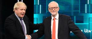 Der britische Premier Boris Johnson (links) und der Labour-Vorsitzende Jeremy Corbyn. 