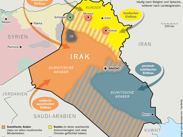 Wer hat wo Einfluss im Irak?