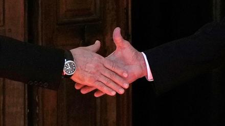 Der Handschlag der Präsidenten: Wladimir Putin und Joe Biden in Genf.