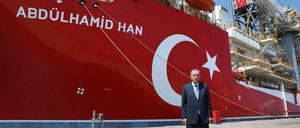 Der türkische Staatspräsident Erdogan schickte am Dienstag das Gas-Bohrschiff „Abdülhamid Han“ in umstrittene Gewässer.