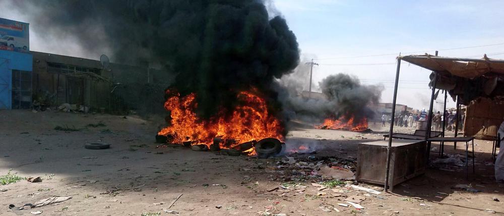 Wie hier in Atbara im Nordosten gab es in den vergangenen Tagen in ganz Sudan Proteste.