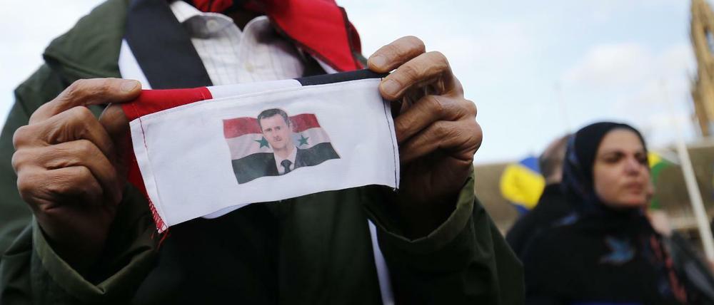 London: Protest gegen das militärische Eingreifen des Westens in Syrien.