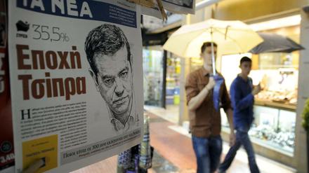 Der Wahlsieger als Zeichnung. Die Griechen schenken Alexis Tsipras weiter und wieder ihr Vertrauen.