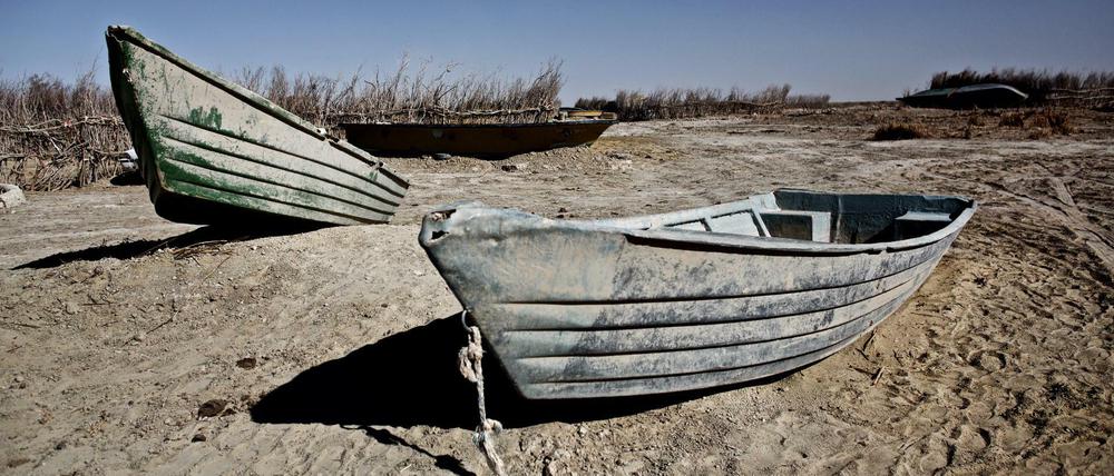 Auf dem Trockenen. Im Iran ist das Oberflächenwasser in den vergangenen Jahren drastisch zurückgegangen.