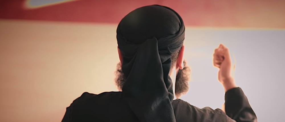 Screenshot von Al Manhaj Media zeigt Ahmed Abdelasis A. (32), alias Abu Walaa, seit einigen Jahren einer der einflussreichsten Prediger der radikalen deutschen Salafisten-Szene.