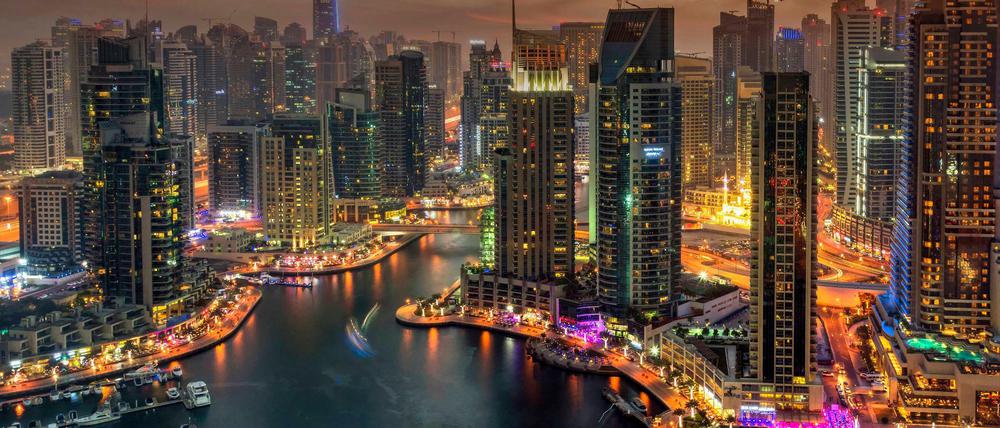 Die Skyline von Dubai.