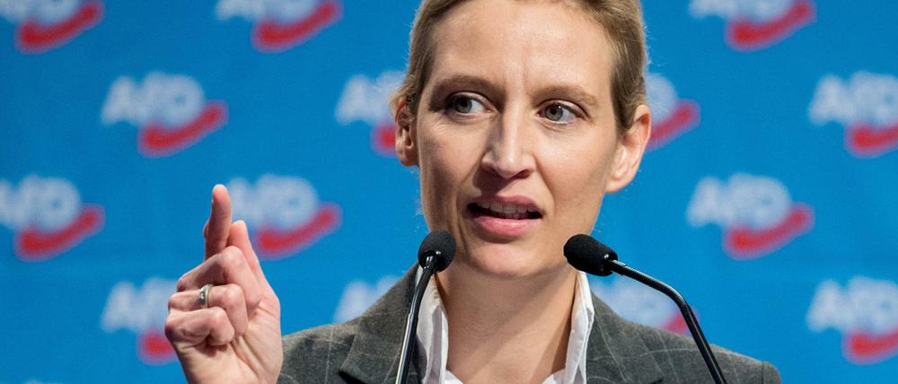 Die AfD-Fraktionsvorsitzende im Bundestag: Alice Weidel