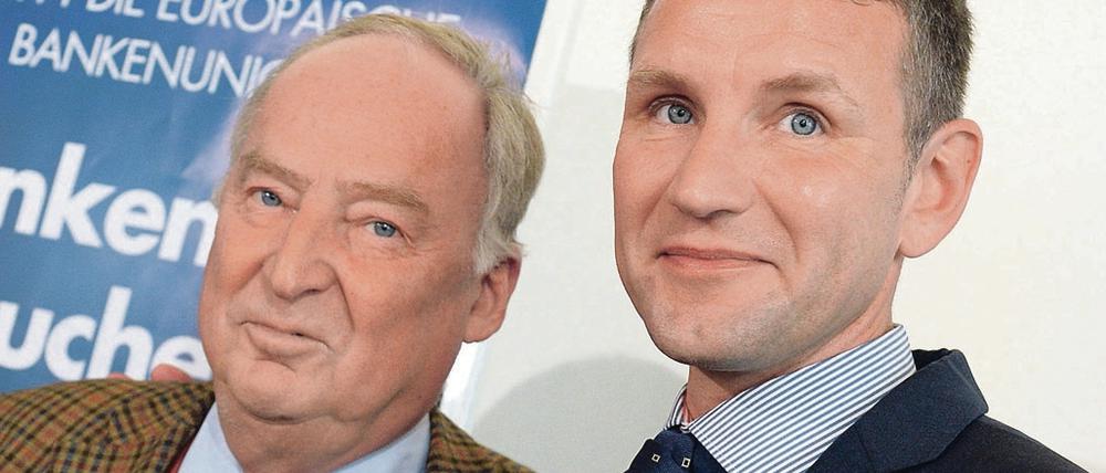 Die Petry-Gegner Alexander Gauland und Björn Höcke.