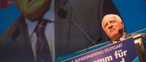 Lob aus Tschechien: Der ehemalige Staatspräsident auf dem AfD-Bundesparteitag in Stuttgart
