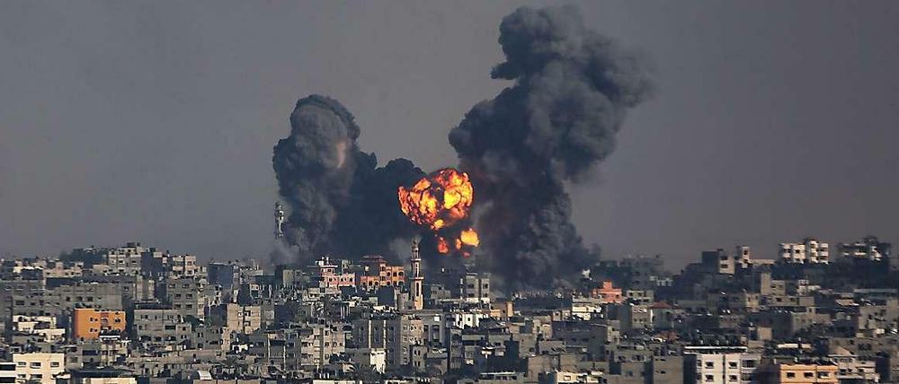 Israelischer Luftschlag in Gaza.