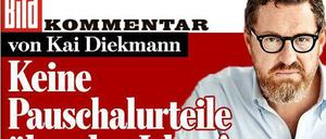 Gekontert: Bild-Chefredakteur Kai Diekmann antwortet auf den umstrittenen Kommentar seines Kollegen Nicolaus Fest.