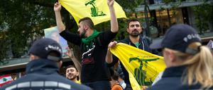 Hisbollah-Fahnen sind auch alljährlich beim Al-Quds-Tag in Berlin zu sehen.