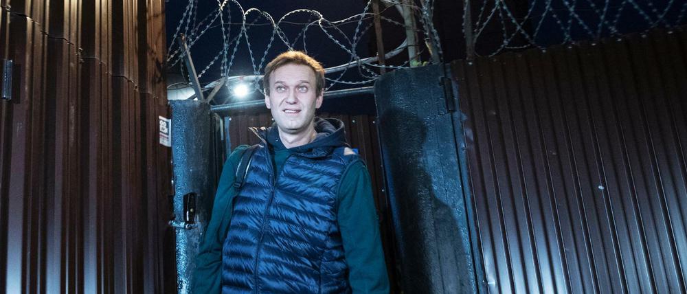 Wieder frei: Der russische Oppositionspolitiker Alexej Nawalny 