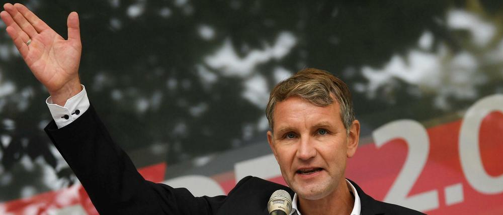 Fraktionsvorsitzender der AfD Thüringen Björn Höcke am 3. Oktober 2019. 