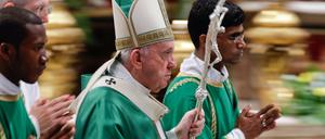 Papst Franziskus feierte die Eröffnungsmesse für die Amazonas-Synode.