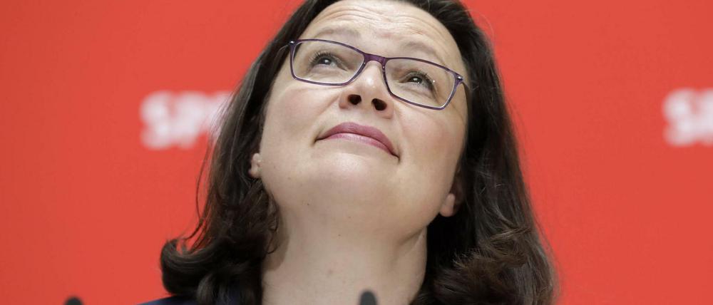 Andrea Nahles, Parteivorsitzende der SPD.