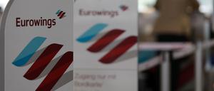 Die Fluggesellschaft Eurowings wird ab Donnerstag streiken. 
