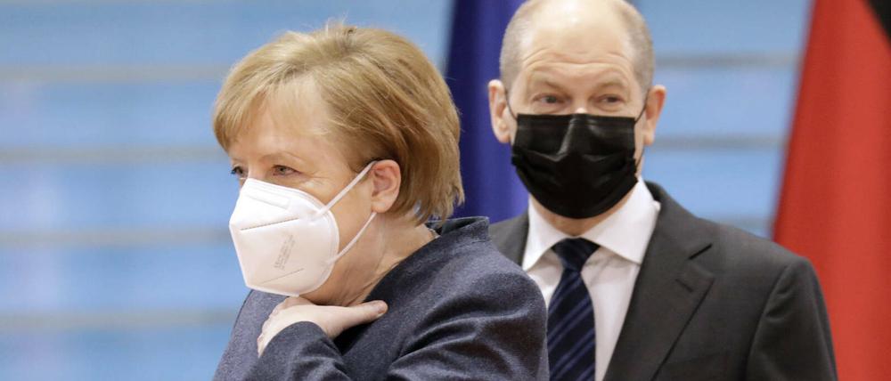 Etat für das nächste Kabinett: Angela Merkel und Olaf Scholz müssen vorarbeiten.