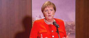 Statement zur Causa Maaßen: Kanzlerin Merkel am Freitagabend in München