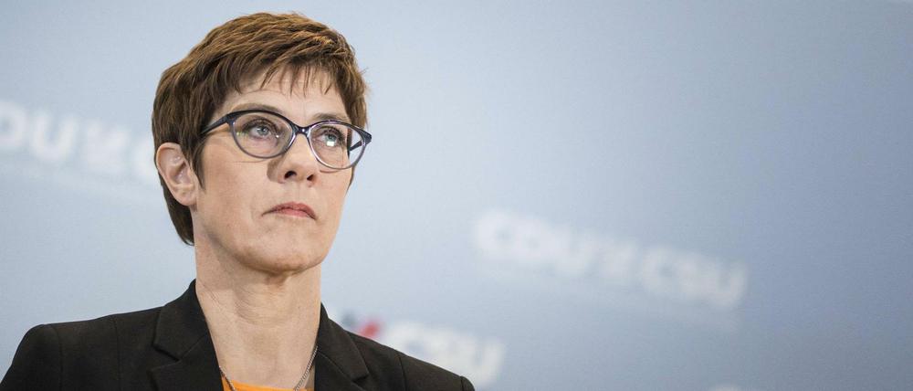 Die Parteivorsitzende der CDU Annegret Kramp-Karrenbauer.