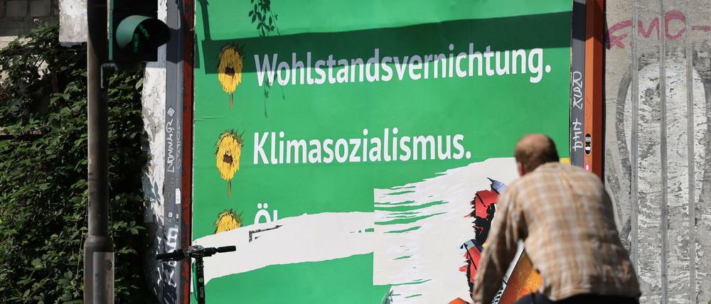 Die Grünen wehren sich vor der Bundestagswahl gegen eine massive Anti-Grünen-Wahlkampagne.