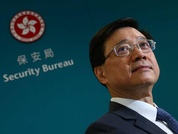 Neuer Regierungschef in Hongkong: John Lee (Archivbild vom April 2021)