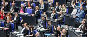 Abstimmung im Bundestag.