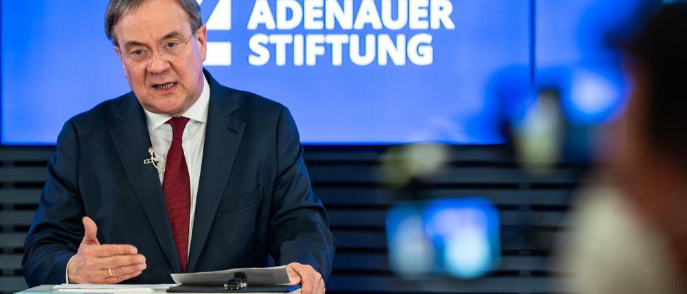 Armin Laschet (CDU) beim Kongress der Adenauer-Stiftung
