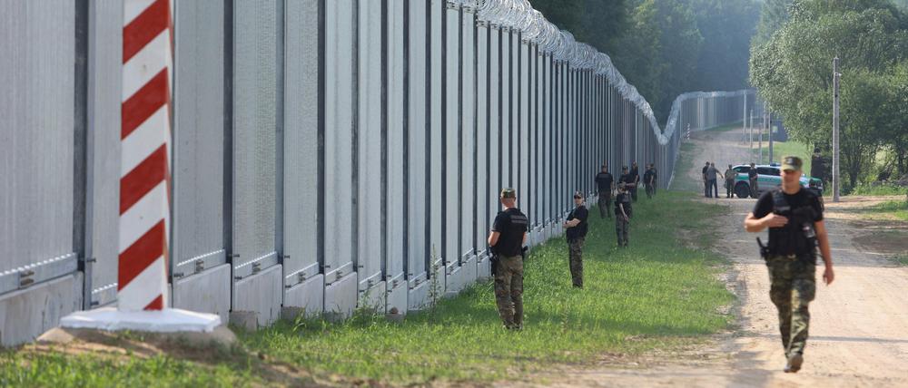Die europäischen Konservativen wollen den Schutz an europäischen Grenzen verstärken. Im vergangenen Jahr wurde zwischen Polen und Belarus ein neuer Grenzzaun errichtet.