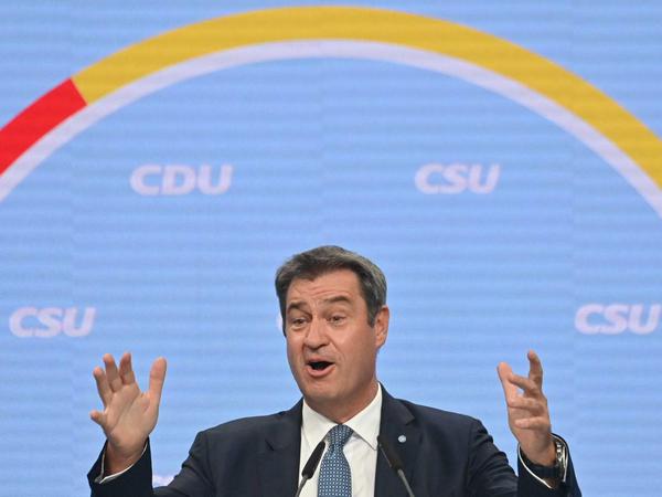 CSU-Chef Markus Söder warnt vor einem Verlust der Regierungsmacht.
