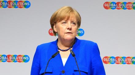 Bundeskanzlerin Angela Merkel bei der Konferenz Global Solutions