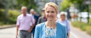 Die SPD und Manuela Schwesig liegen in Umfragen zur Landtagswahl in Mecklenburg-Vorpommern klar vorn.