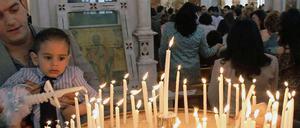 Als es noch ging: Katholiken in Syrien feiern das Osterfest.