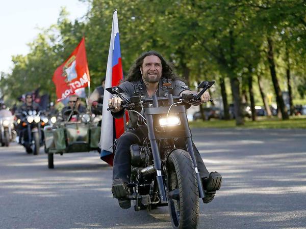 Sieht aus wie bei "Easy Rider", sind aber die russischen "Nachwölfe".