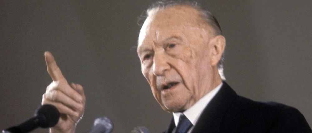 Der ehemalige Bundeskanzler Konrad Adenauer (CDU) – hier im Jahr 1963.