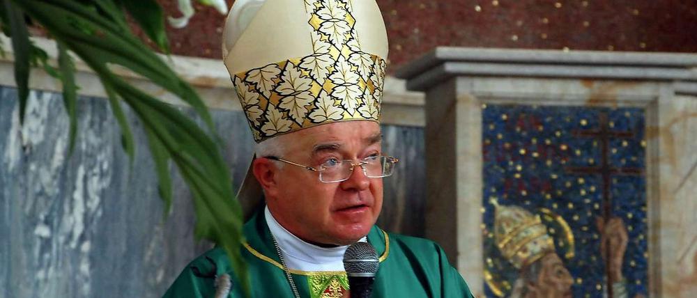 Erzbischof Jozef Wesolowski, ehemaliger Boschafter des Vatikan in der Dominikanischen Republik, auf einem Foto von 2009. 