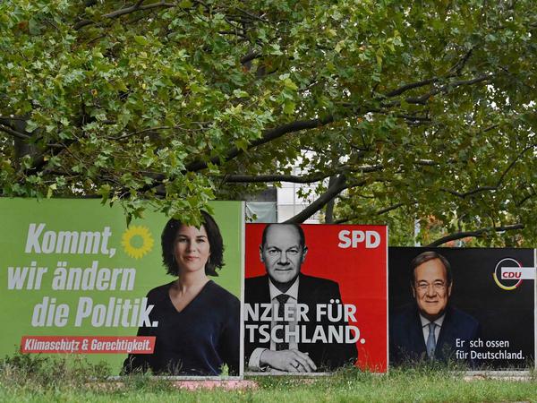 Das richtige Plakat: Die SPD setzte ganz auf Olaf Scholz.
