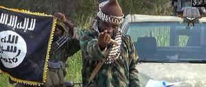 Der Anführer der Boko Haram, Abubakar Shekau, auf einem im Internet verbreiteten Video.