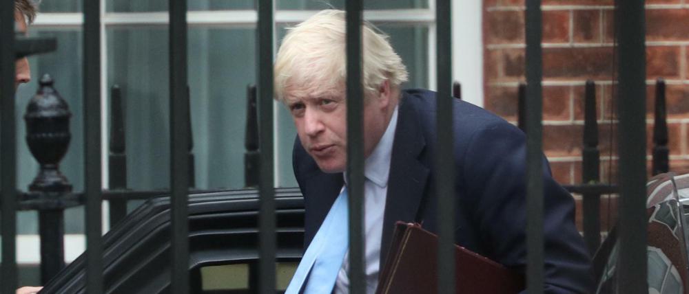 Premierminister Boris Johnson in der Downing Street