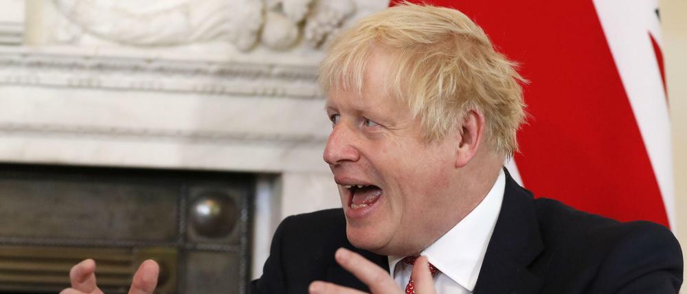 Der britische Premier Boris Johnson am Freitag in London.