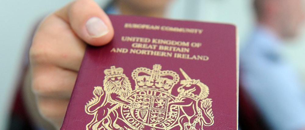 Ein "alter" britischer Pass – mit dem EU-Aufdruck.