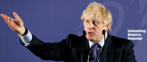 Premierminister Boris Johnson macht bei seiner Rede in London klar, wie er sich die künftige Beziehung zur EU vorstellt.