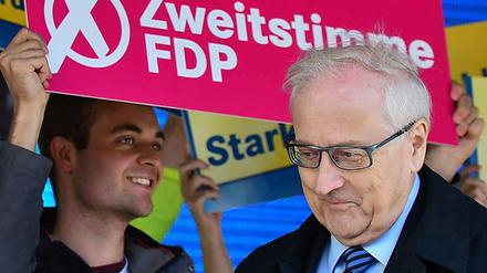 Rainer Brüderle und seine FDP hoffen auf ein paar Zweitstimmen von CDU-Wählern.