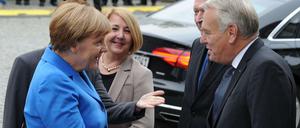 Angela Merkel und Jean-Marc Ayrault im Oktober 2015. 