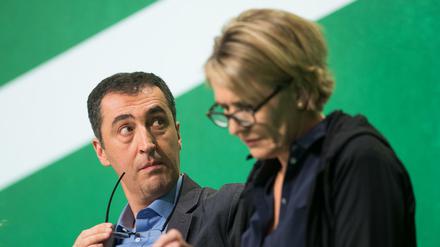 Die Bundesvorsitzenden der Grünen, Simone Peter und Cem Özdemir 