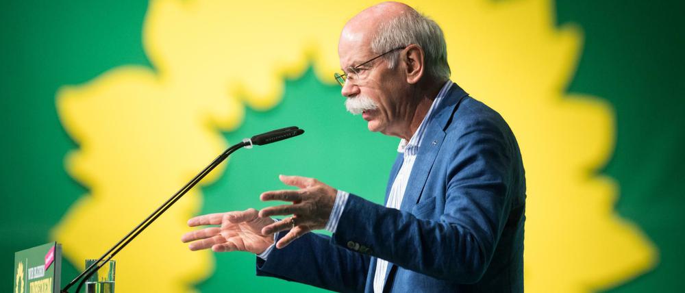 Ungewohnter Gast: Dieter Zetsche, Vorstandsvorsitzender der Daimler AG, beim Parteitag der Grünen in Münster (2016).