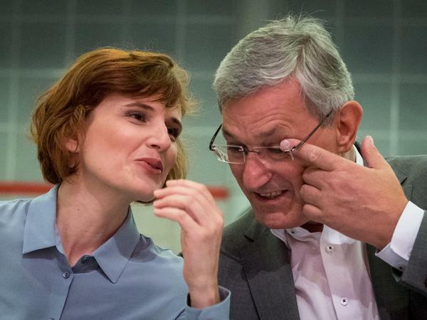 Katja Kipping und Bernd Riexinger wollen im Juni auf dem Bundesparteitag in Leipzig wieder als Parteichefs antreten. 