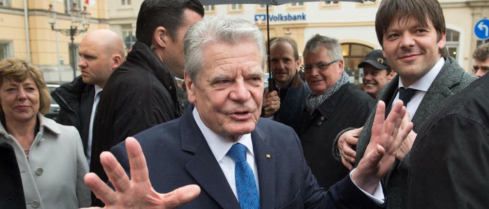 Tritt er noch einmal an? Bundespräsident Joachim Gauck