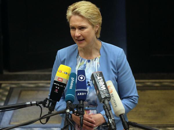 Ministerpräsidentin in Mecklenburg-Vorpommern: Manuela Schwesig (SPD).